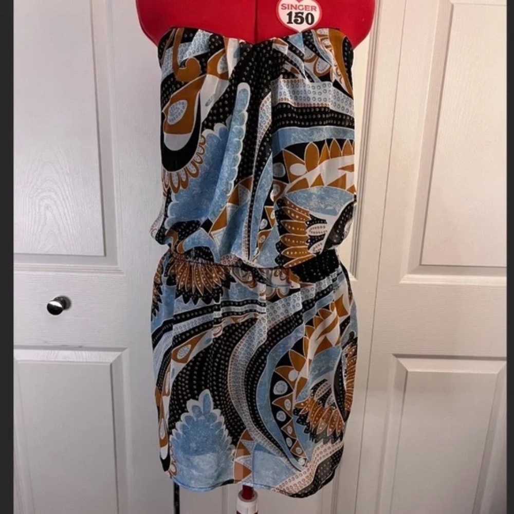 Mystic Strapless Mini Dress L